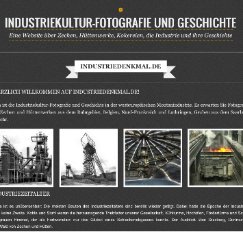 Screenshot von Industriedenkmal.de