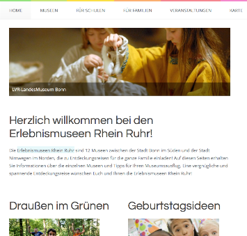 Screenshot von Erlebnismuseen Rhein Ruhr