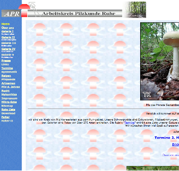Screenshot von Arbeitskreis Pilzkunde Ruhr