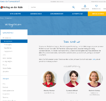 Screenshot von Verlag an der Ruhr